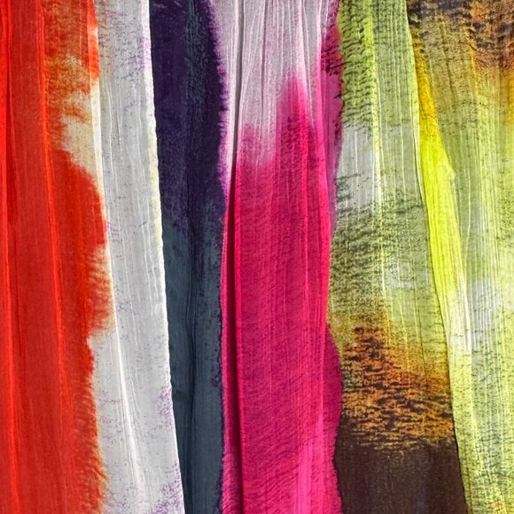 FLOREAT ANTHROPOLOGIE ZORA FLOWY MULTICOLOR DRESS BOHO FAIRYCORE MEDIUM - Picture 7 of 7